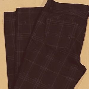 Democracy plaid jeans zipper pocket womens size 14